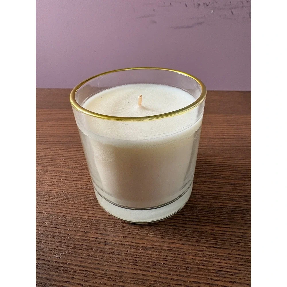 Opalhouse Salted Citrus Bellini Soy Candle‎ 6.5 oz Gold Rim New Peach Champagne